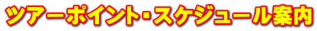 ツアーポイント・スケジュール案内
